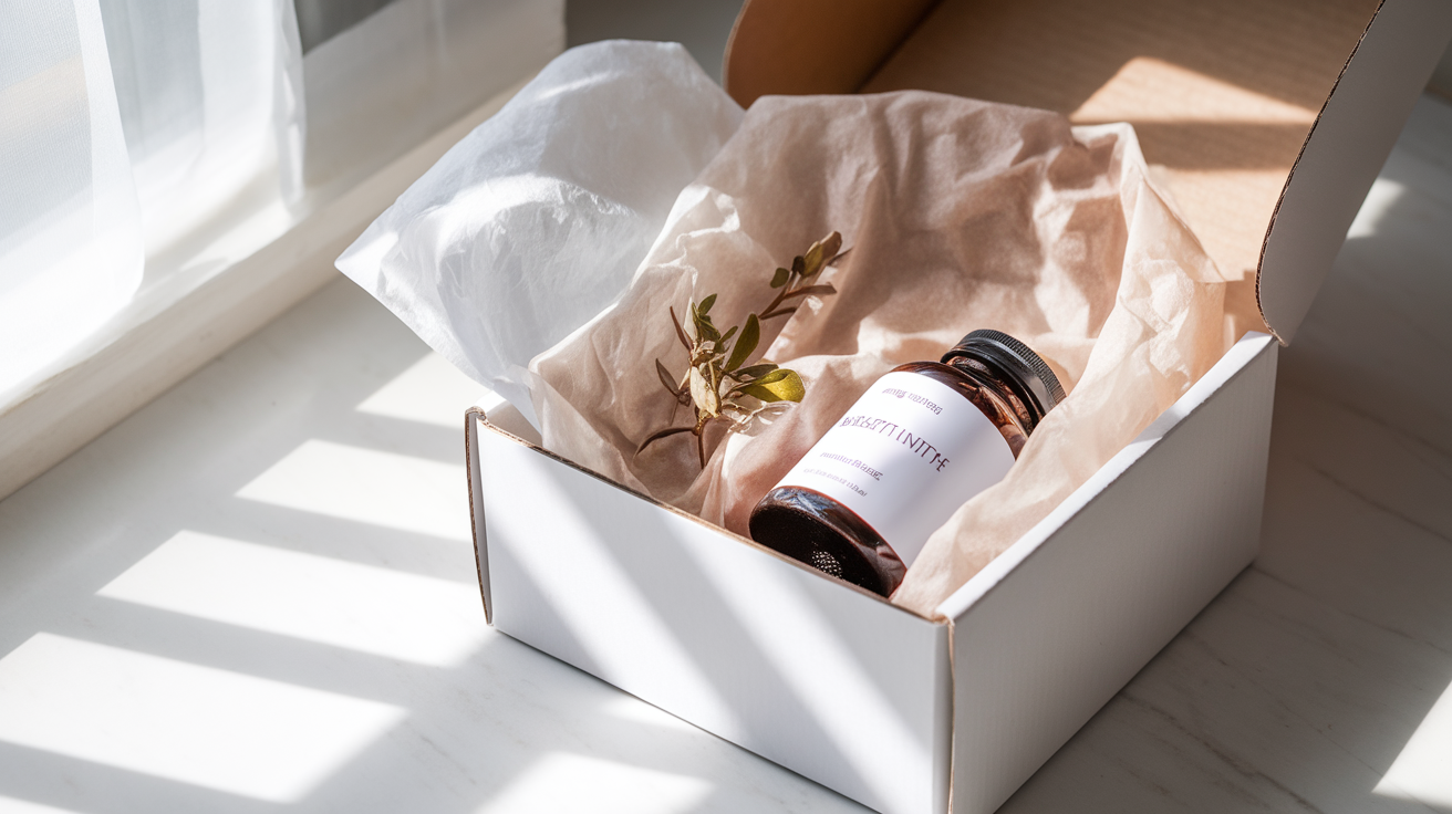 Balíček s FlexiVita Pro připravený k odeslání